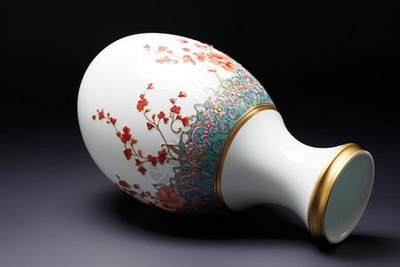 美丽的陶瓷花瓶背景图片
