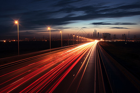 夜间高速公路图片