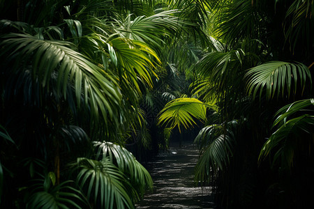 热带雨林的美丽景观图片