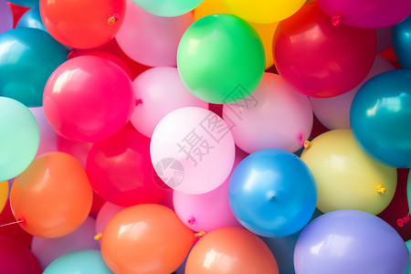 庆祝节日的气球花海图片