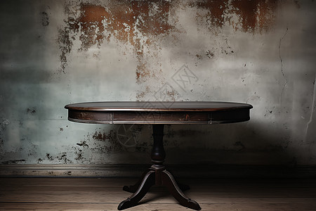 室内复古的木桌背景图片