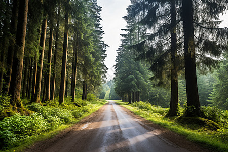 乡村公路夏日乡村风光背景