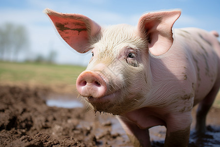 农村养殖的小猪图片