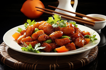 美味中式菜肴背景图片