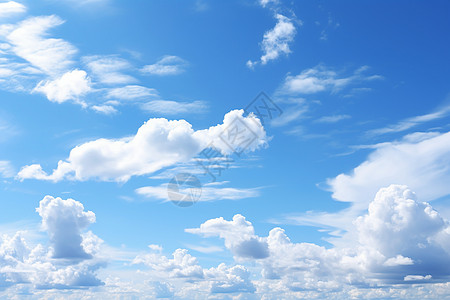 天空中的绵云图片