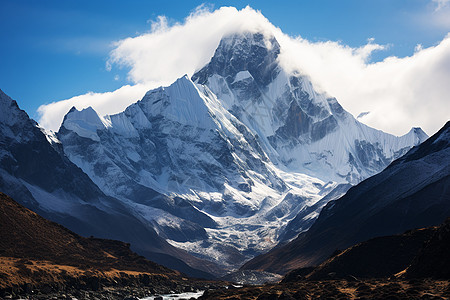 冬日雪山风景图片