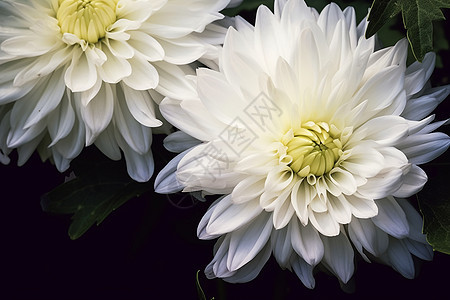 美丽的白色菊花图片