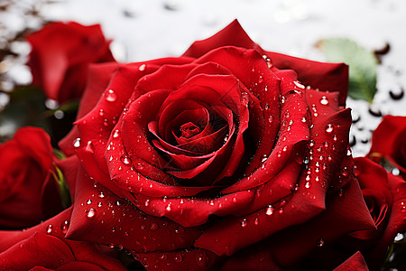浪漫的玫瑰花朵图片
