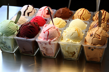 甜蜜诱惑的冰淇淋图片
