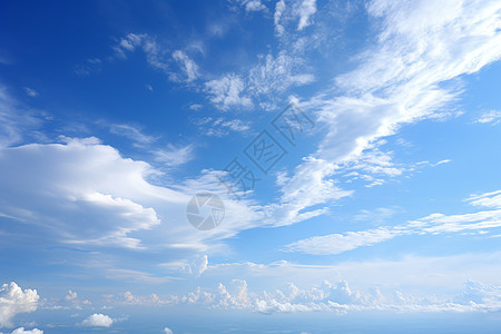 季节蓝天白云背景