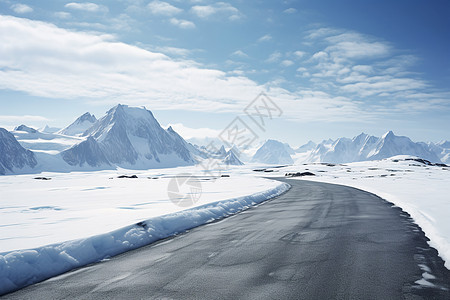 冰雪仙境背景图片