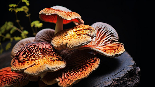 天然的菌类蘑菇图片