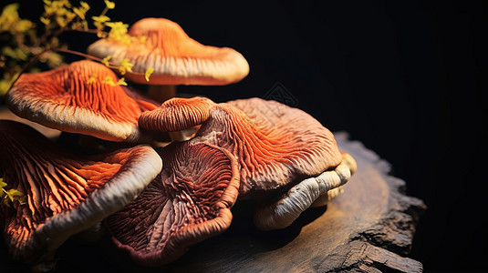自然生产的菌类蘑菇图片