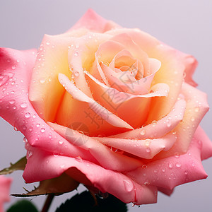 淡粉色的玫瑰花图片