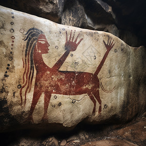 远古时期遗留的壁画图片