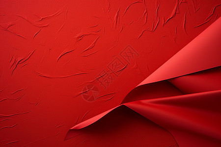 褶皱的红色壁纸背景图片