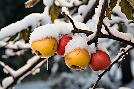 雪中果子图片