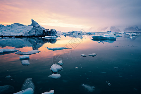美丽的冰川奇景图片