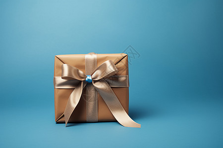 礼物盒上的蝴蝶结背景图片