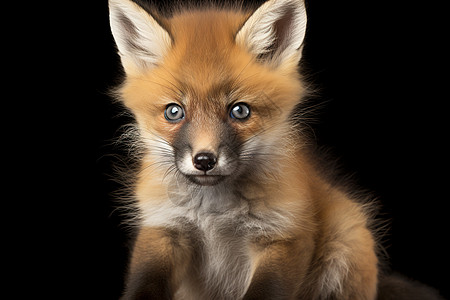 脊椎动物的小狐狸背景图片