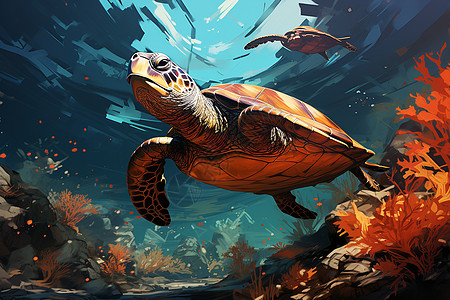 惊人惊叹的海龟图片