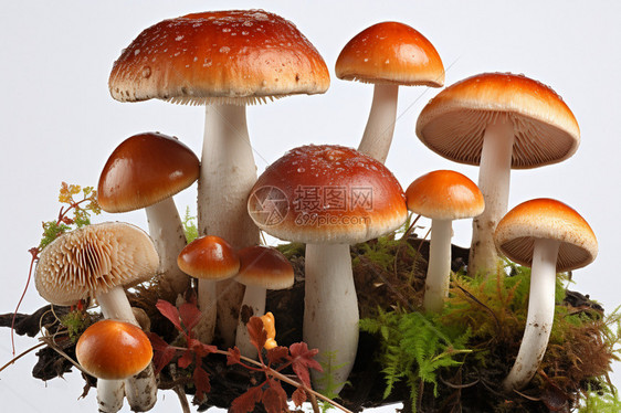 新鲜的菌类蘑菇图片