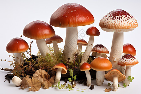 可食用的野生蘑菇图片