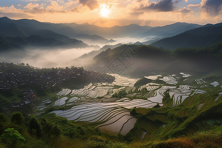 绵延的乡村美景图片