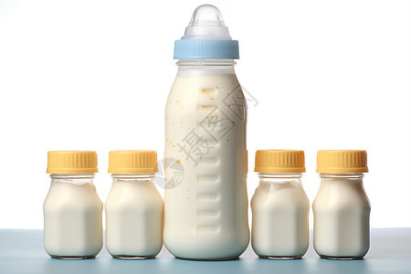 婴儿的牛奶图片