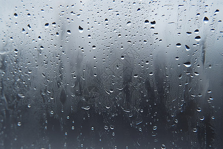 玻璃上的雨滴图片