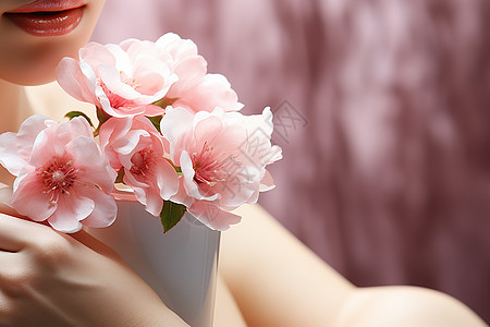 花香四溢的樱花护肤霜图片