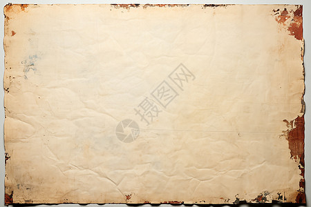 古旧褶皱的牛皮纸背景图片