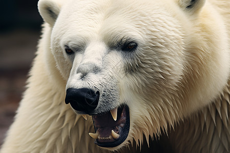 荒野中的北极熊图片