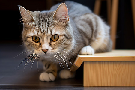 好奇心重的猫咪图片