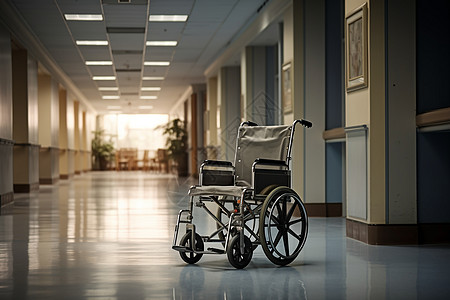 医院内的轮椅图片