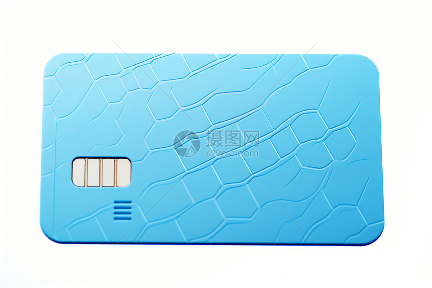 蓝白色的信用卡图片