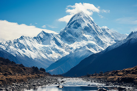 壮丽的雪山图片