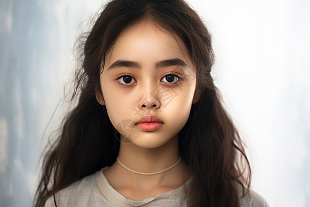 亚洲少女背景图片