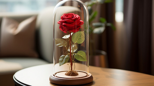 桌面玫瑰装饰图片