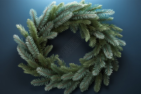 松树编织的花环图片