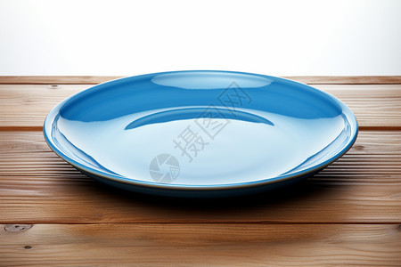 纯色的陶瓷盘子餐具背景图片