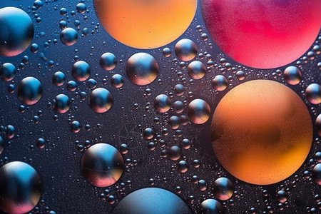 抽象的彩色气泡图片