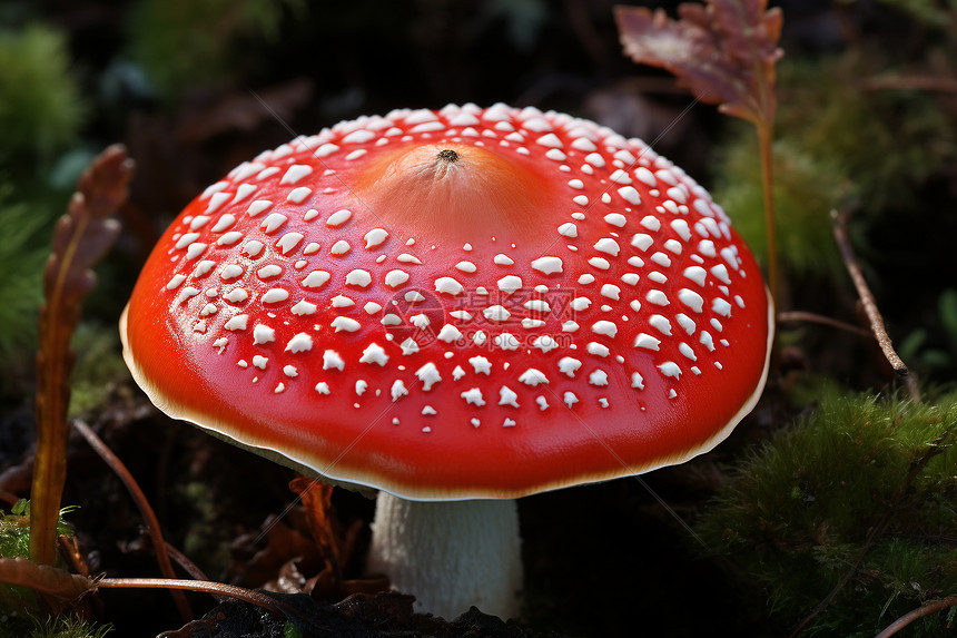 户外红蘑菇图片