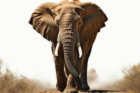 行走的大象图片