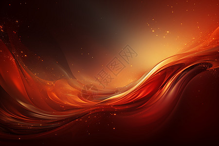 红金波浪中的阳光高清图片