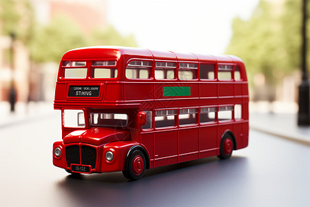 红色巴士玩具高清图片