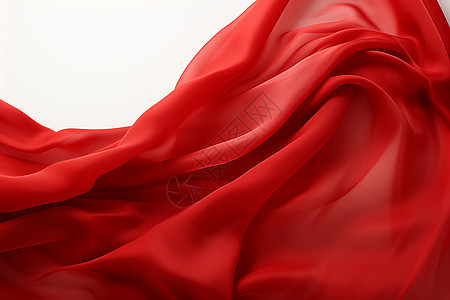 红丝绸的飘动图片
