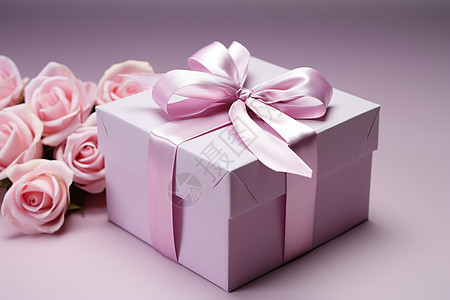 浪漫的礼物盒背景图片