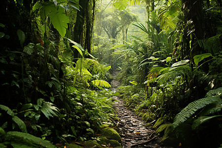 热带雨林之路图片