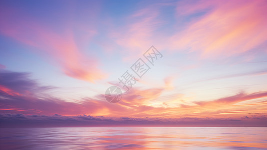 海上的彩霞海上日出高清图片